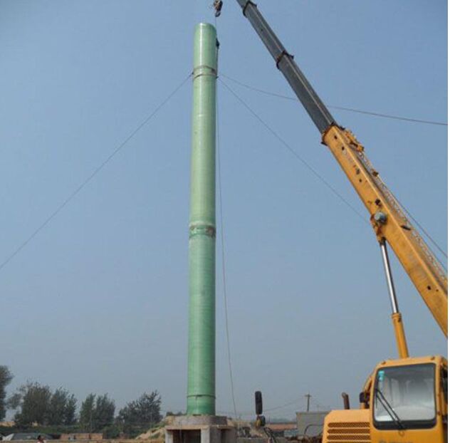 玻璃鋼煙囪安裝方案